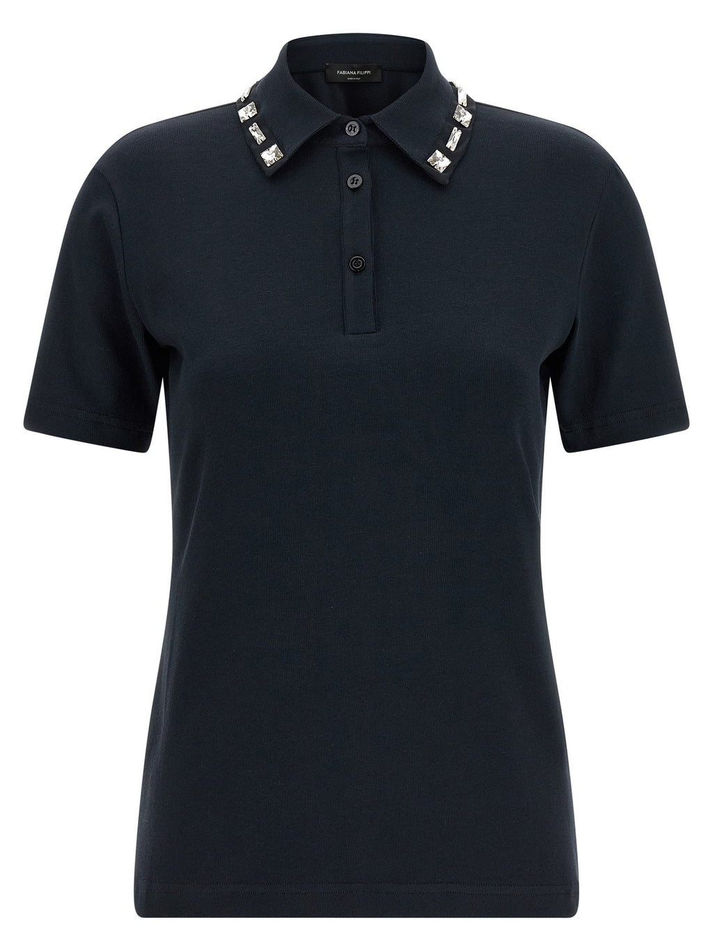 Fabiana Filippi Blue Cotton Polo Shirt