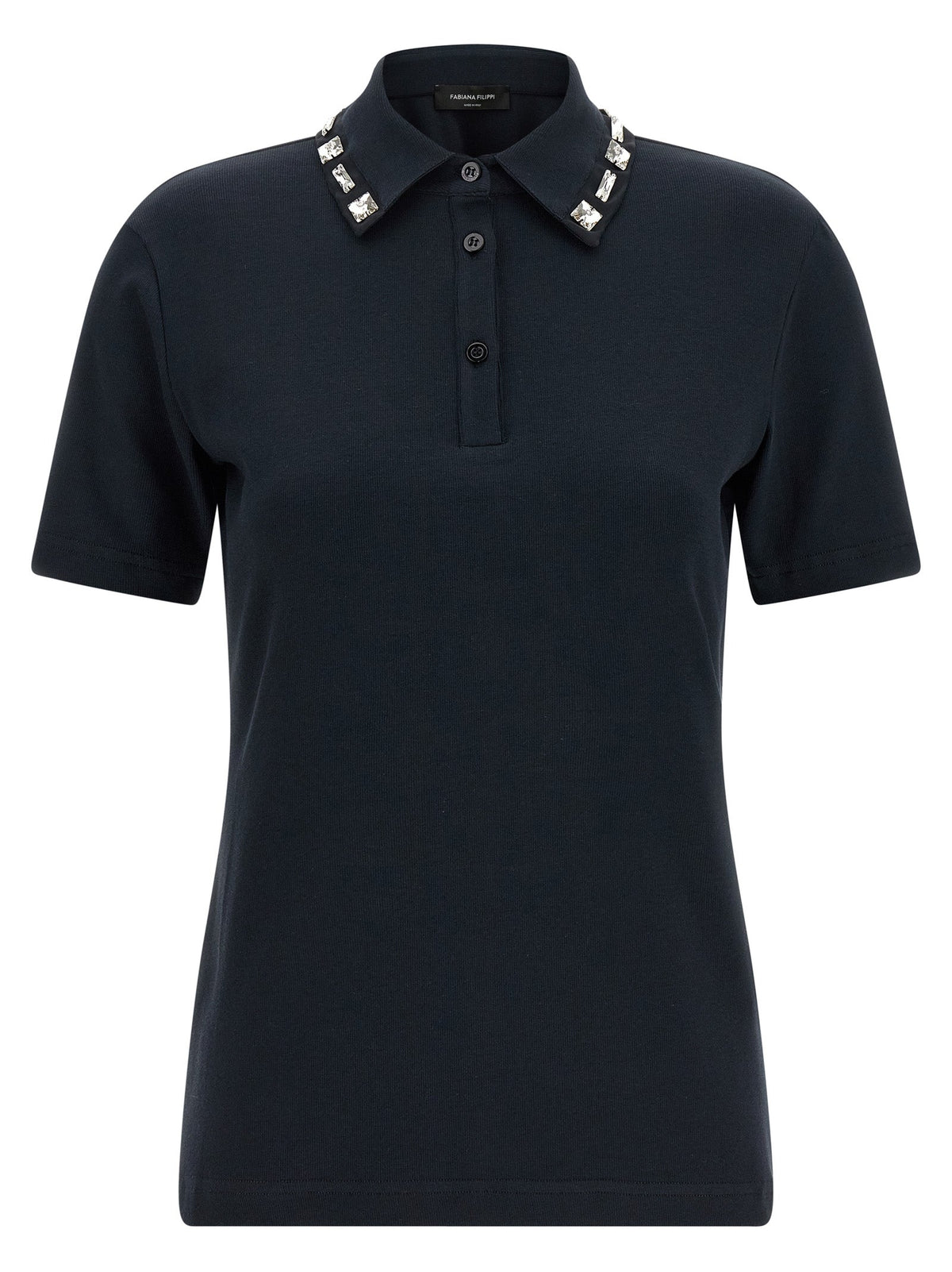 Fabiana Filippi Blue Cotton Polo Shirt