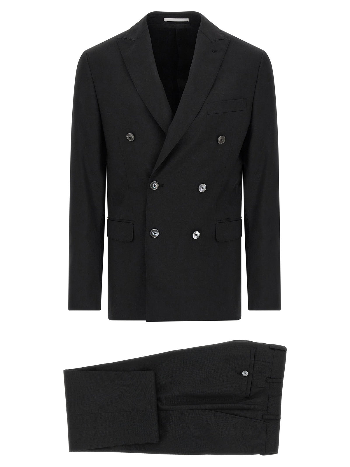 Pal Zileri Black Wool Two-Piece Suit