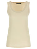 Fabiana Filippi Beige Cotton Tank Tops