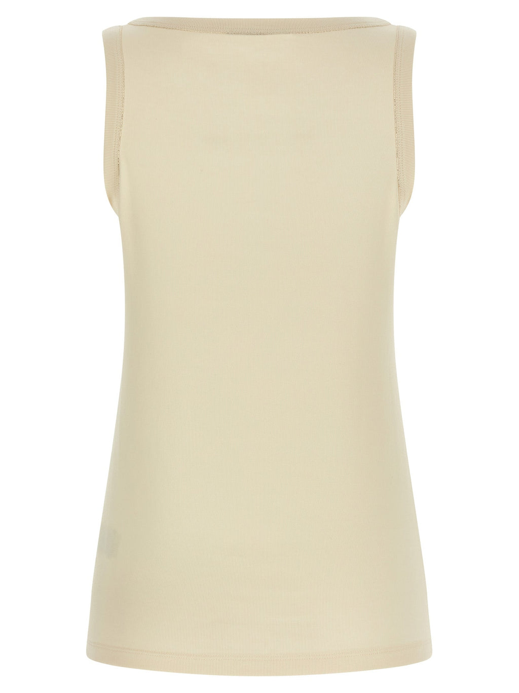 Fabiana Filippi Beige Cotton Tank Tops