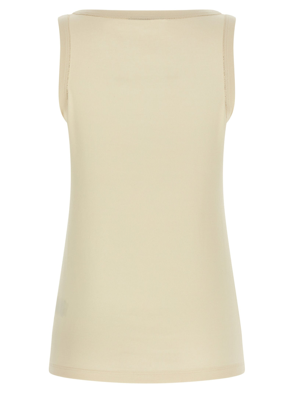 Fabiana Filippi Beige Cotton Tank Tops