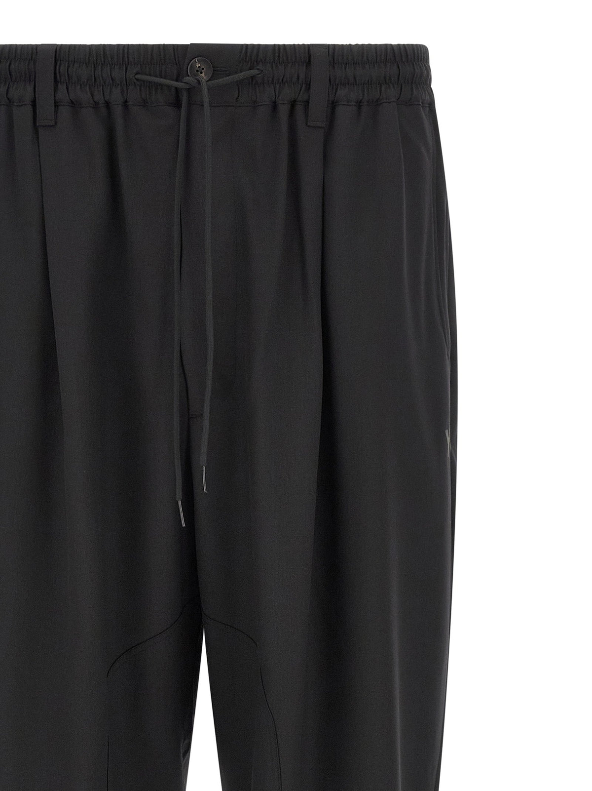 Y-3 Black Polyester Casual Pants