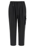 Y-3 Black Polyester Cargo Pants