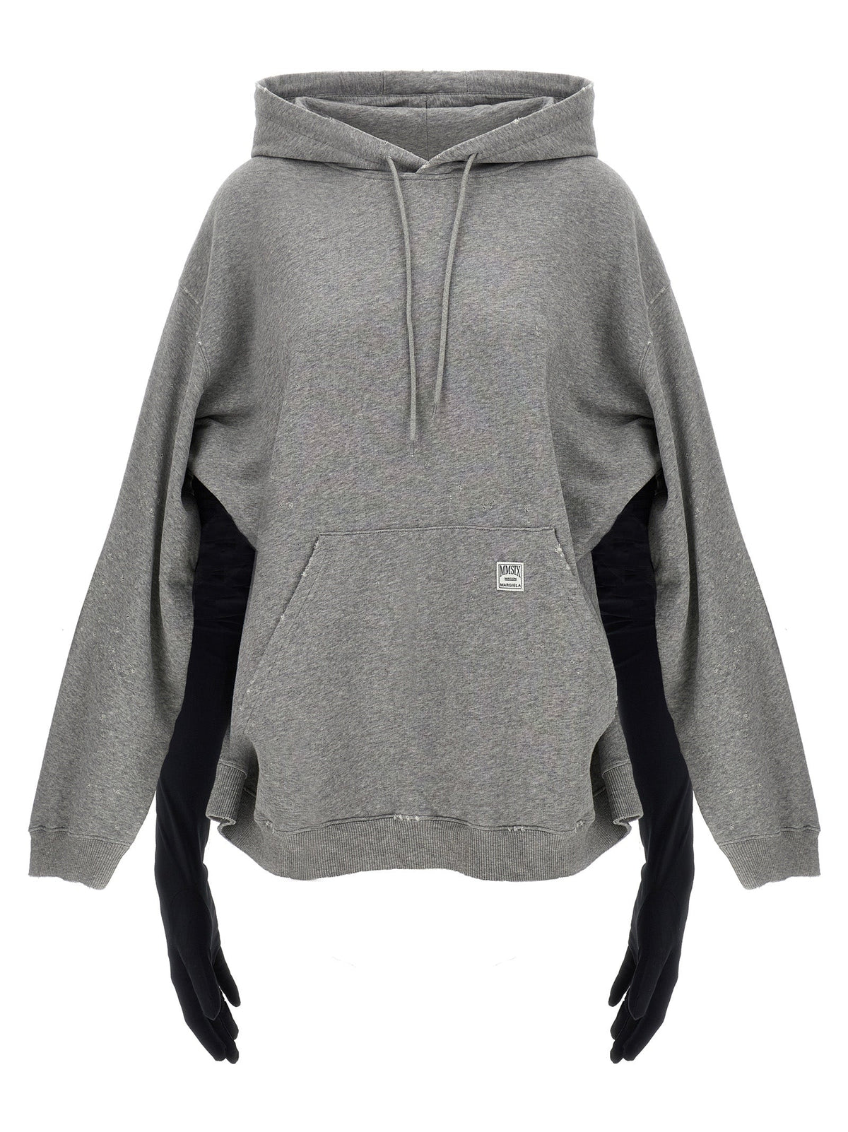 MM6 Maison Margiela Gray Cotton Short Dress