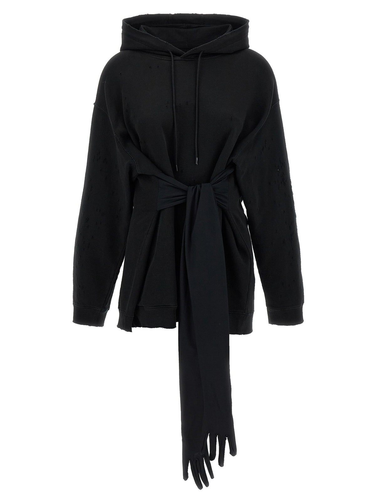 MM6 Maison Margiela Black Cotton Short Dress