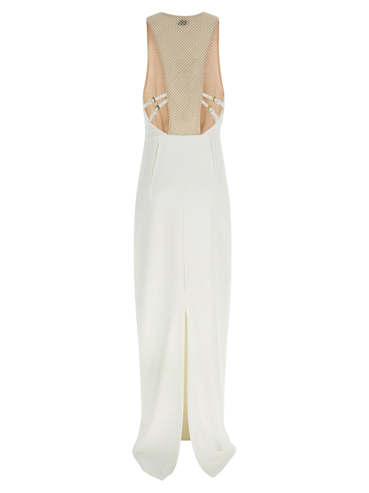 Elisabetta Franchi White Polyester Long Dress