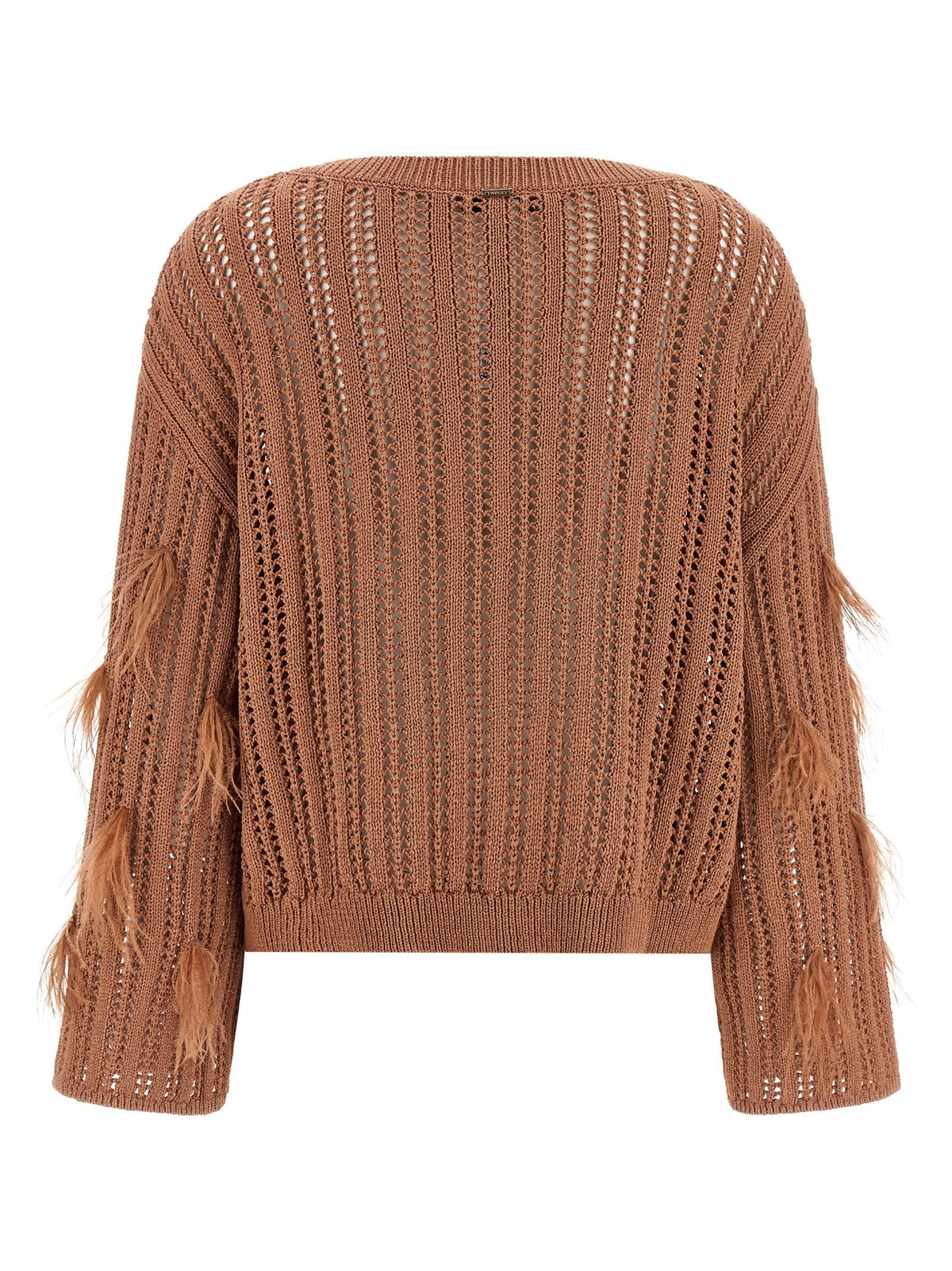 Twinset Brown Cotton Cardigan