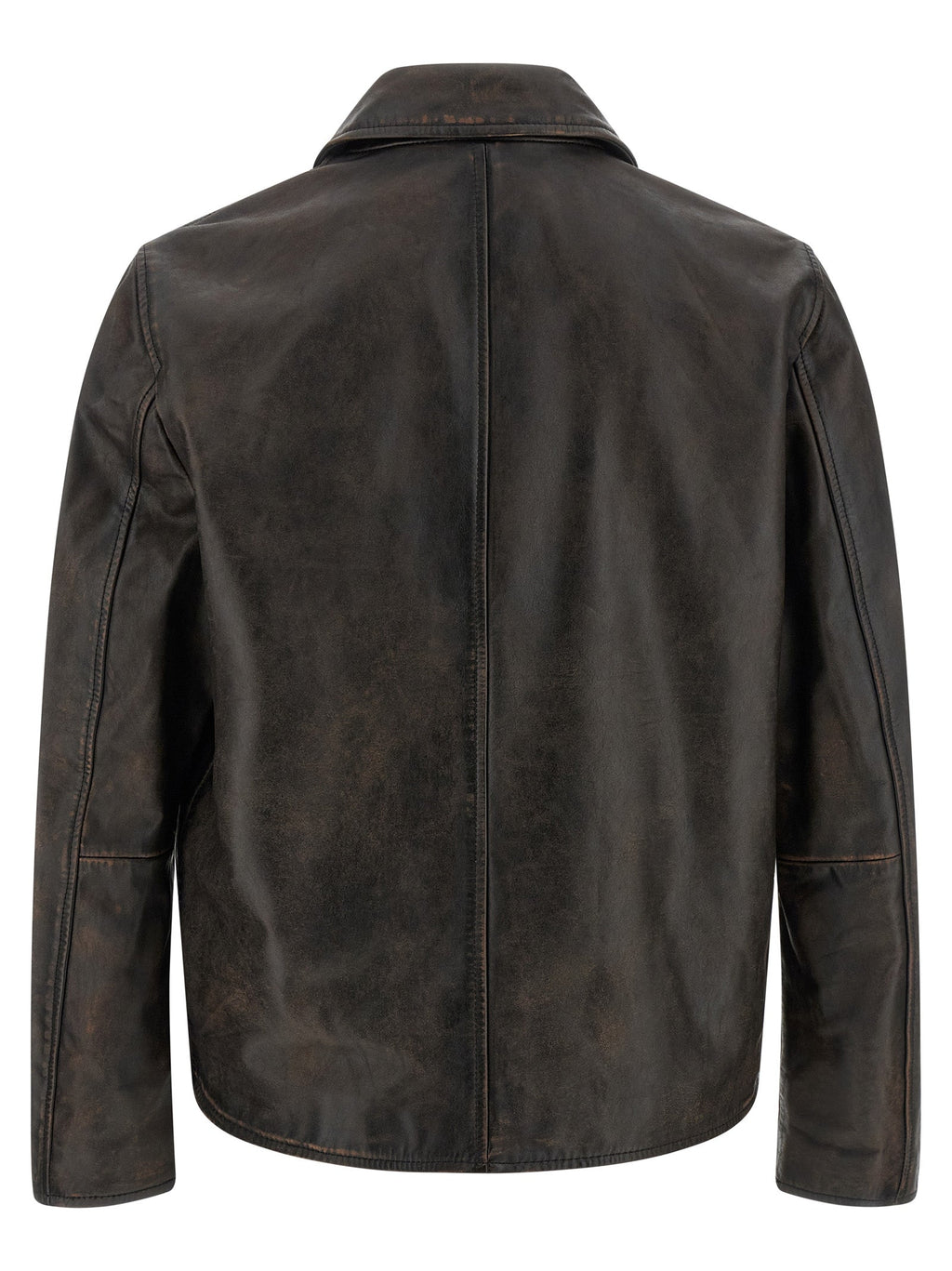 Diesel Brown Cowhide Leather Jacket