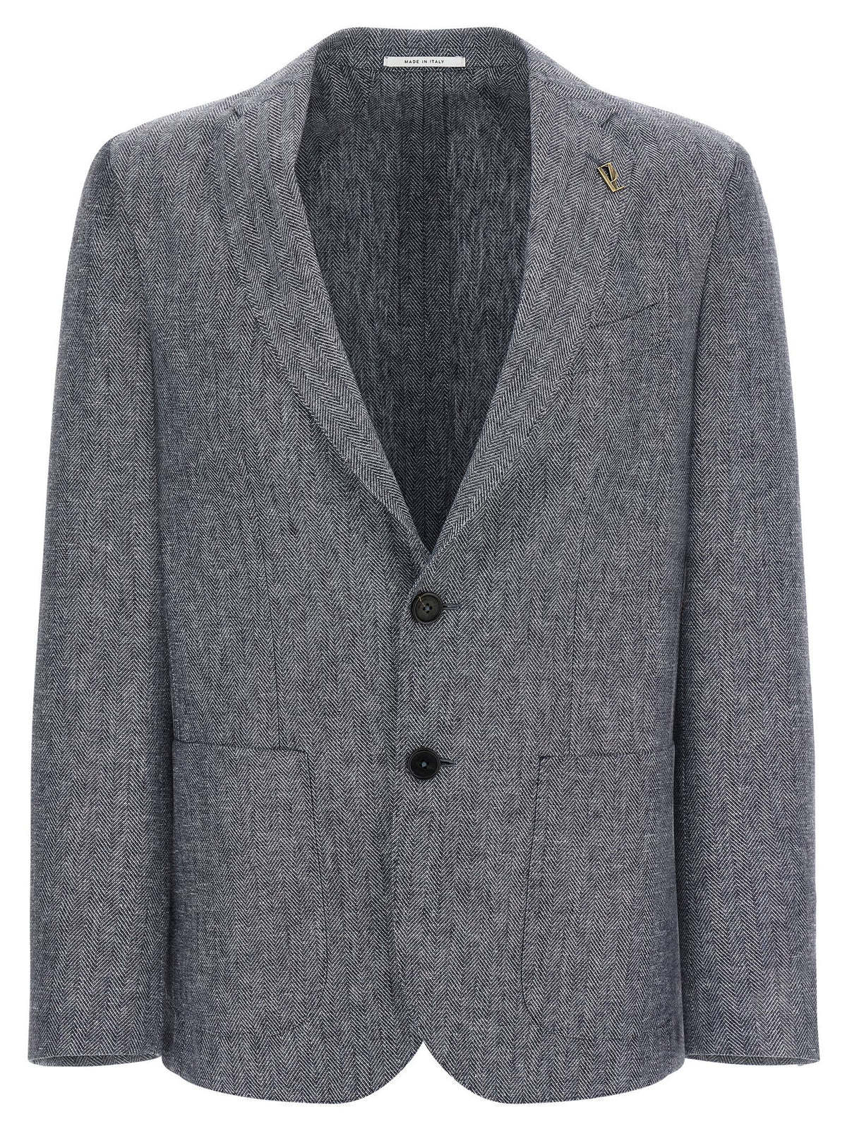 Pal Zileri Blue Linen Blazer
