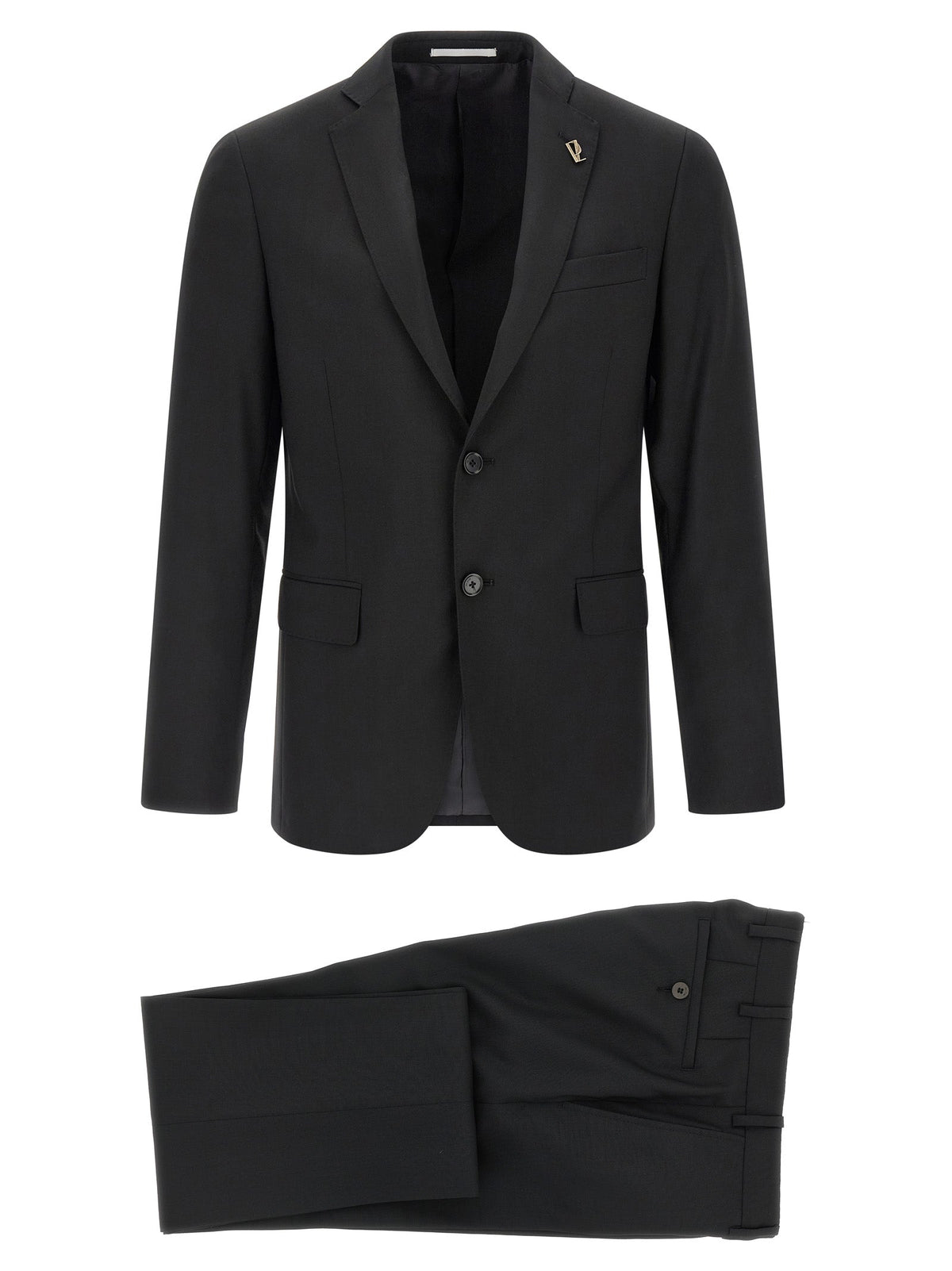 Pal Zileri Black Wool Two-Piece Suit