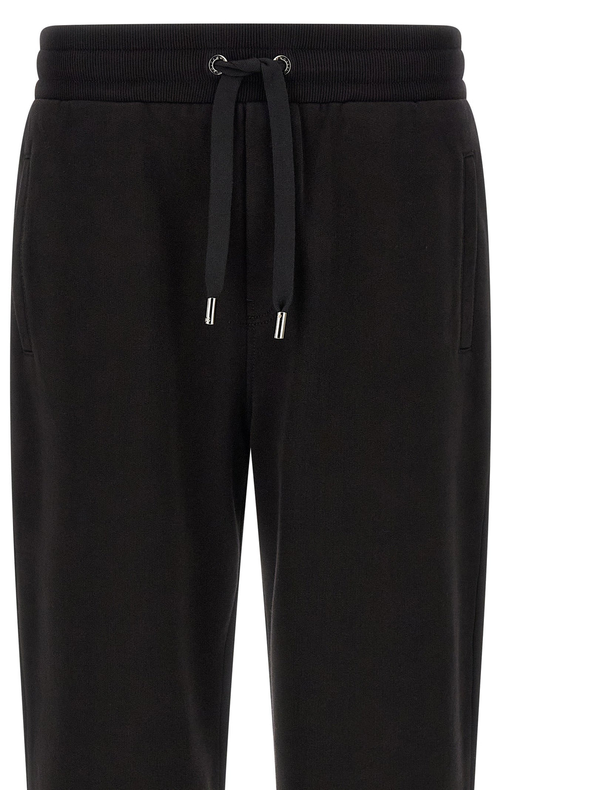 Dolce & Gabbana Black Cotton Joggers (Workout Pants)