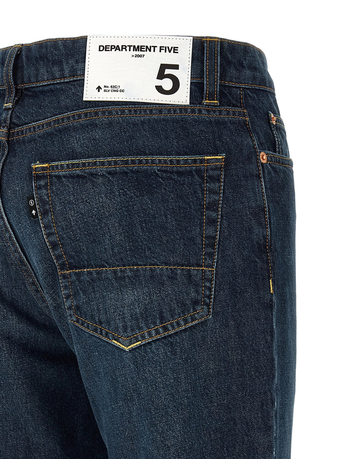 Department 5 Blue Cotton Straight-Leg Jeans