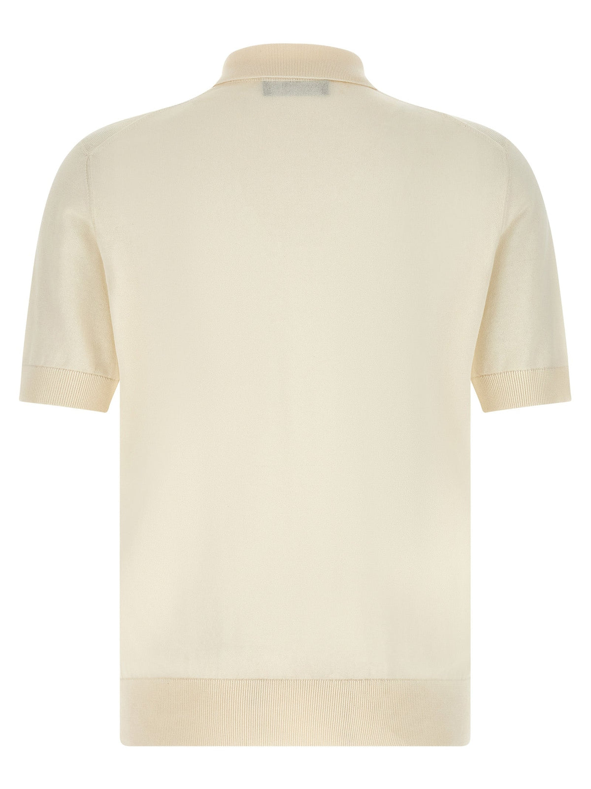 Dolce & Gabbana White Cotton Polo Shirt