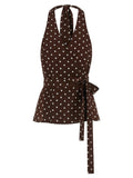 P.A.R.O.S.H. Brown Silk Tank Tops