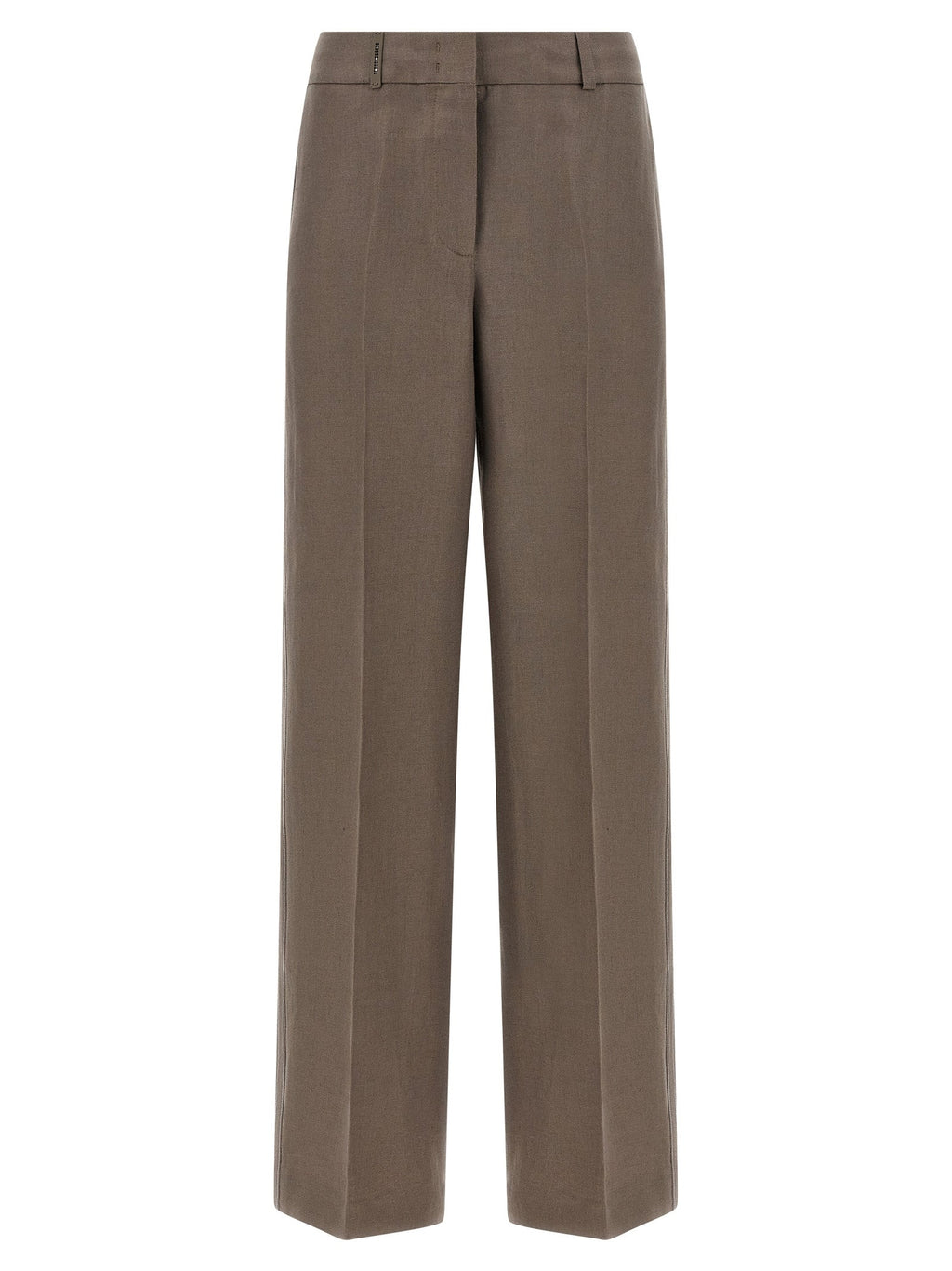 Peserico Brown Linen Pants