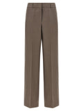 Peserico Brown Linen Pants