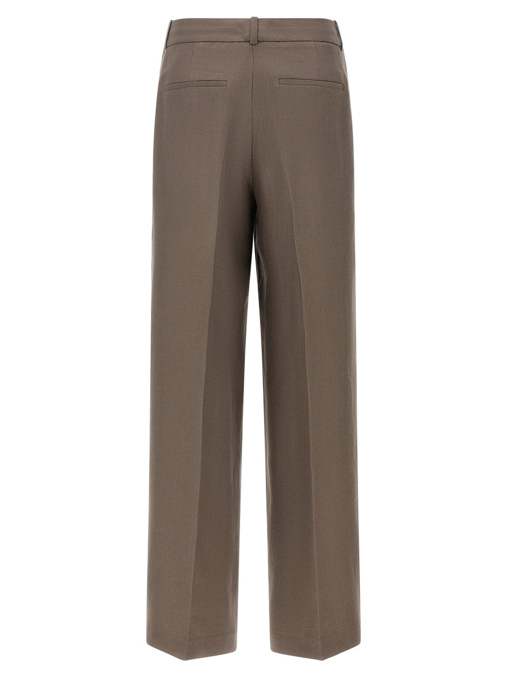 Peserico Brown Linen Pants