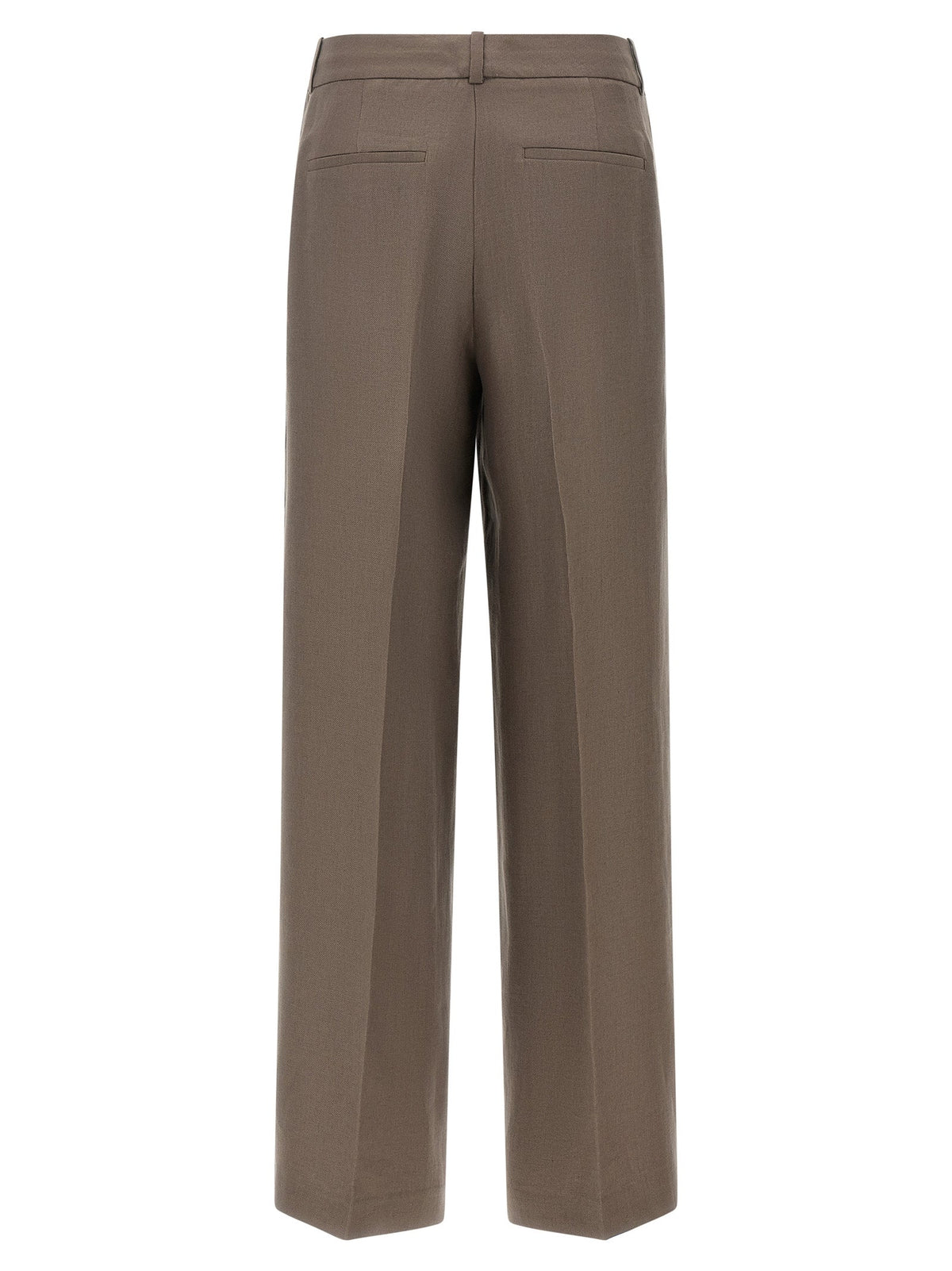 Peserico Brown Linen Pants