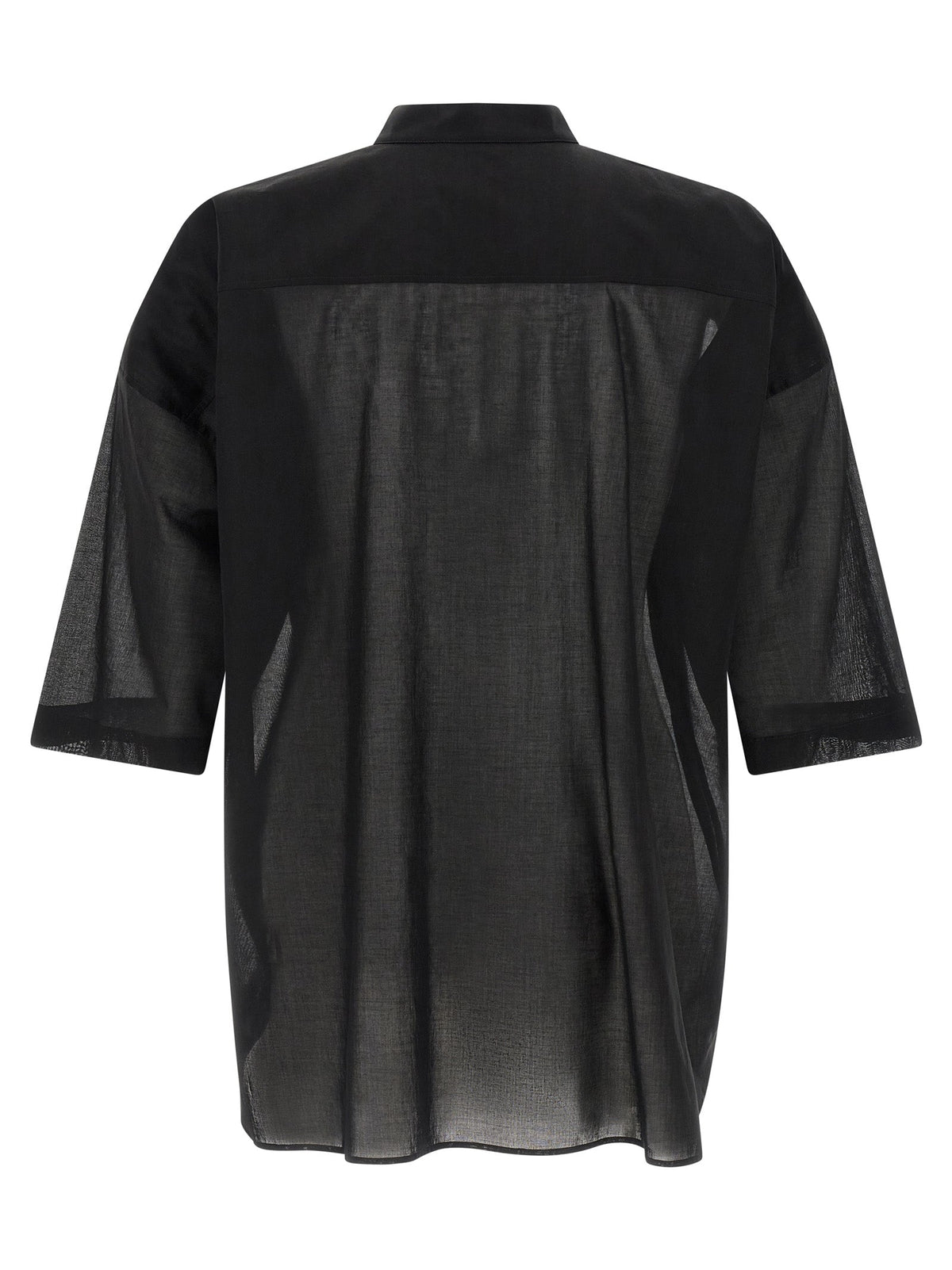 Rick Owens Black Cotton Blouse