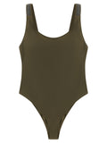 Brunello Cucinelli Bicolor Polyamide One-Piece Swimsuit
