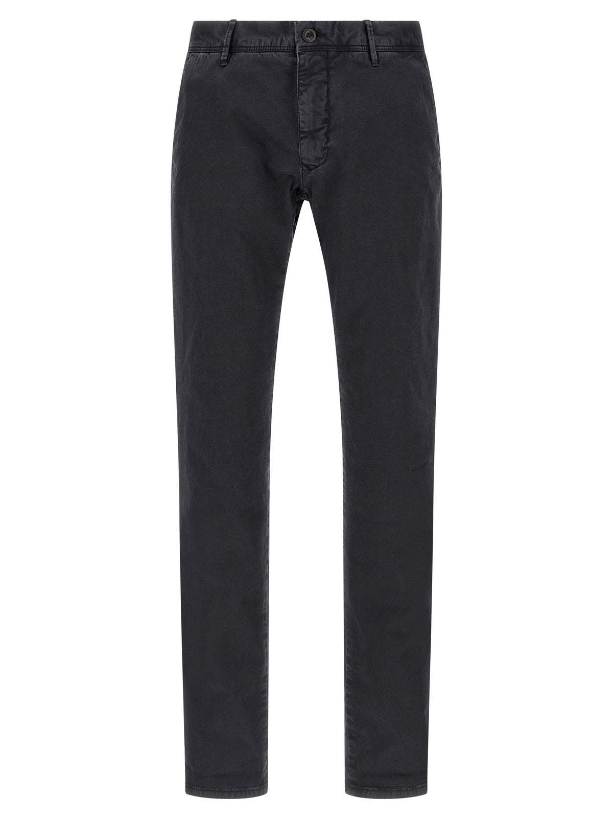 Incotex Blue Cotton Casual Pants