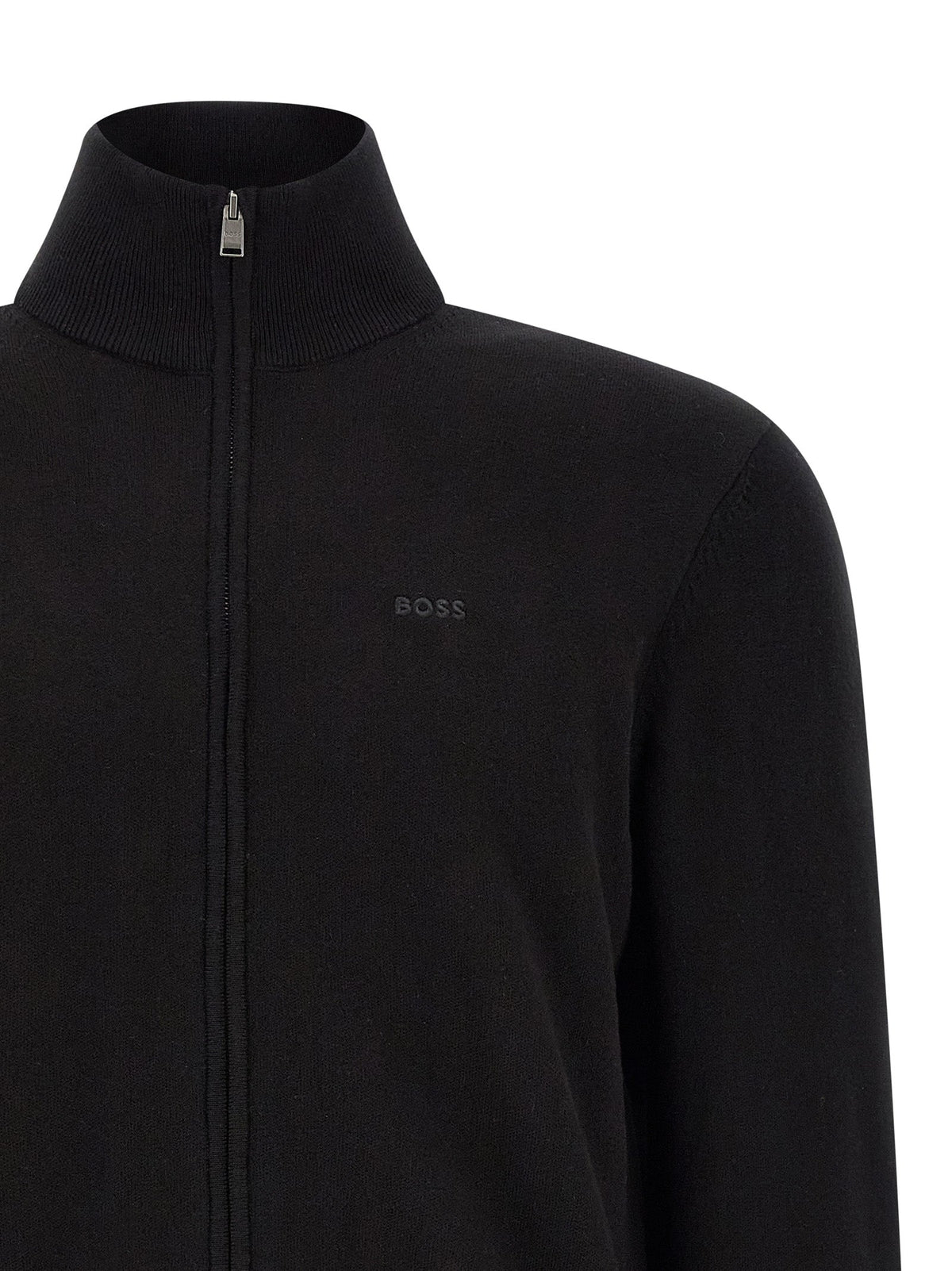 Hugo Boss Black Cotton Cardigan
