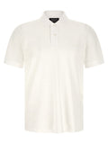 Hugo Boss White Cotton Polo Shirt