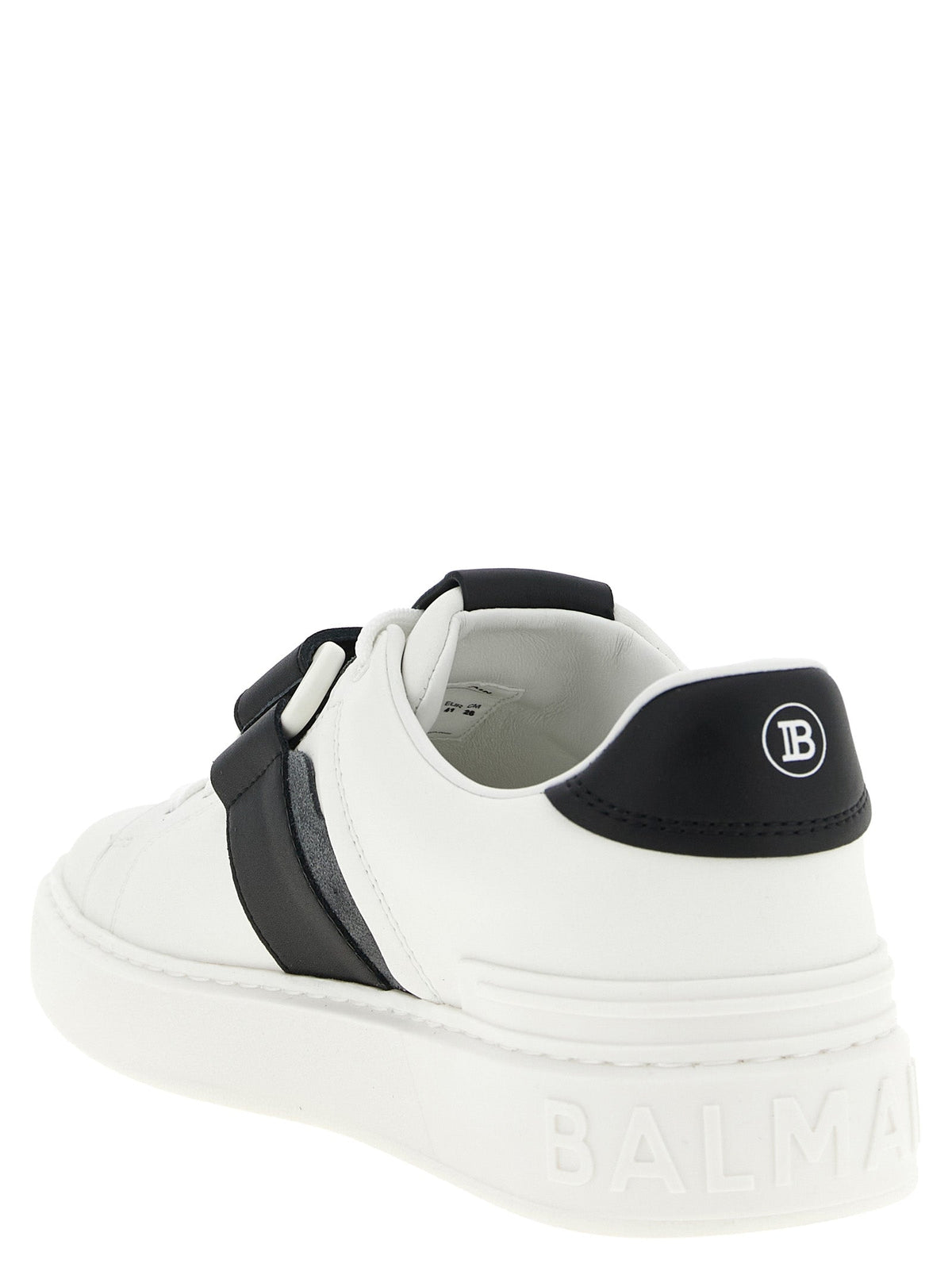 Balmain Bicolor Calfskin Low Top Sneakers