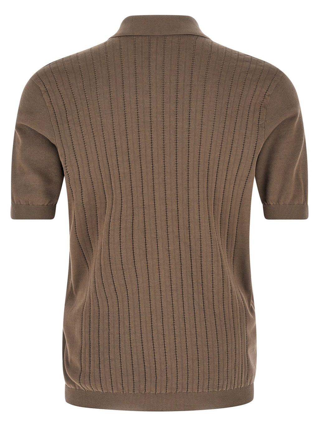 Brunello Cucinelli Brown Cotton Blouse