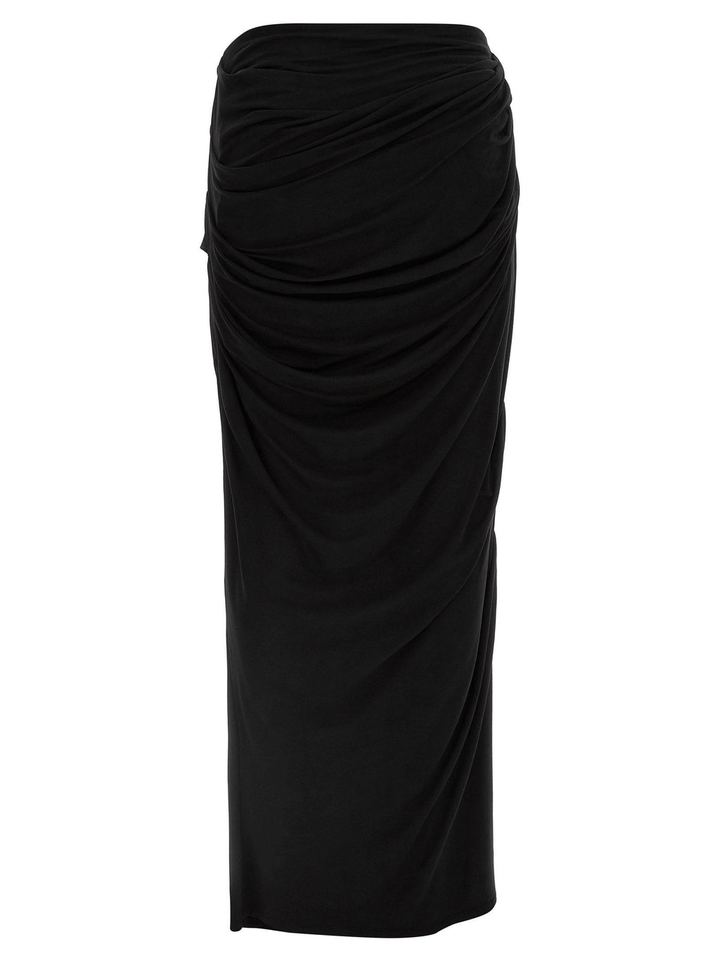 Entire Studios Black Viscose Mini Skirt