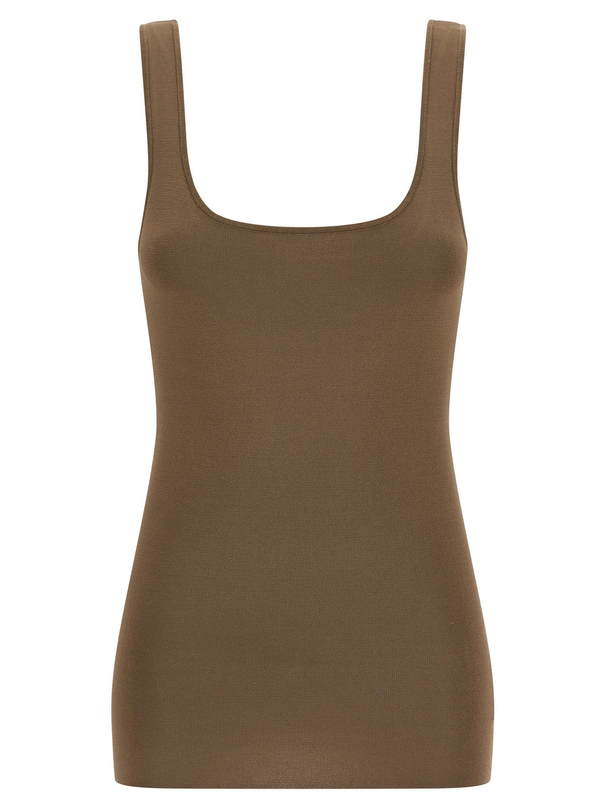 Entire Studios Brown Viscose Sleeveles T-Shirt
