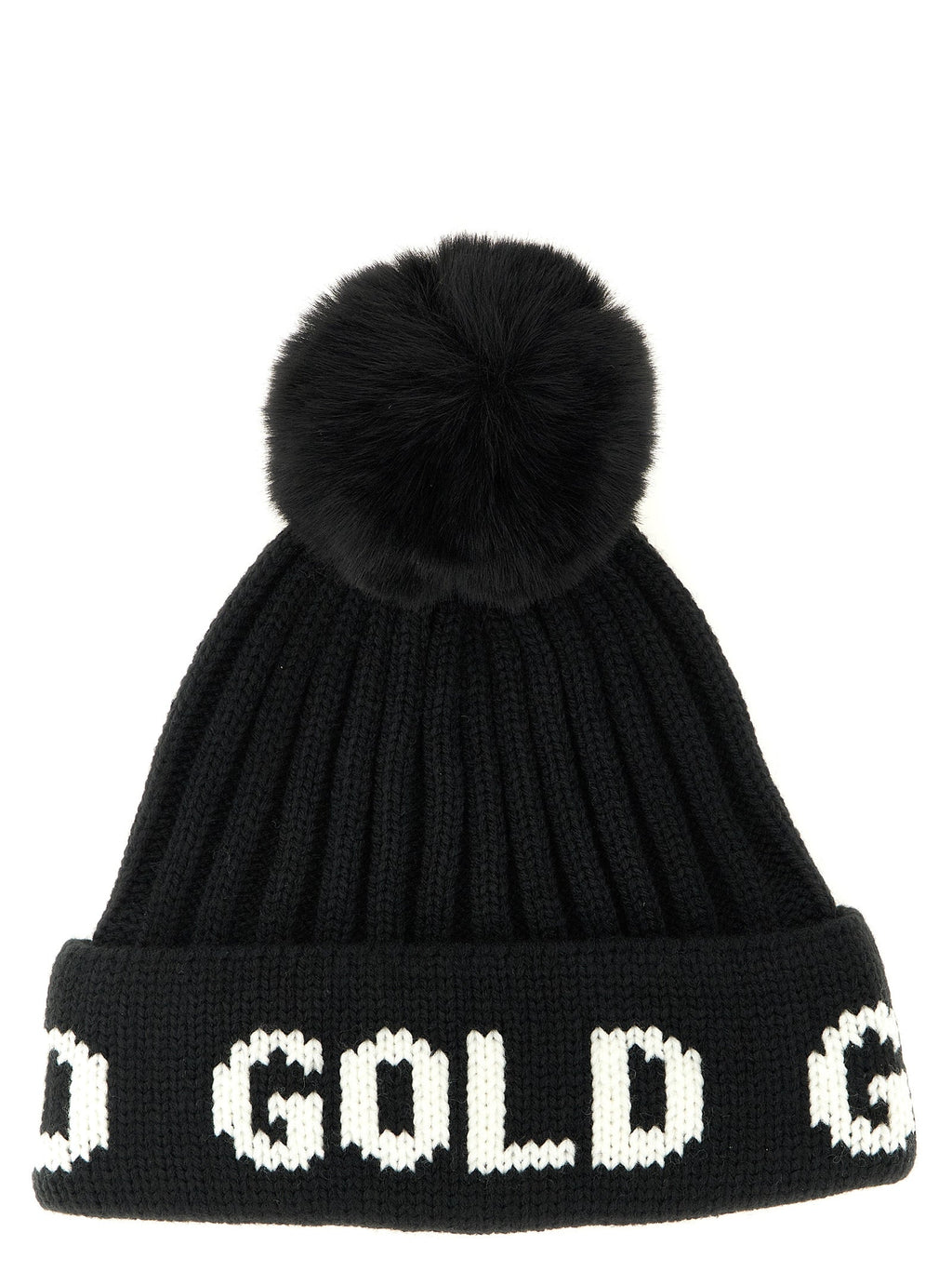 GOLDBERGH Black Marabou Beanie