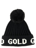 GOLDBERGH Black Marabou Beanie