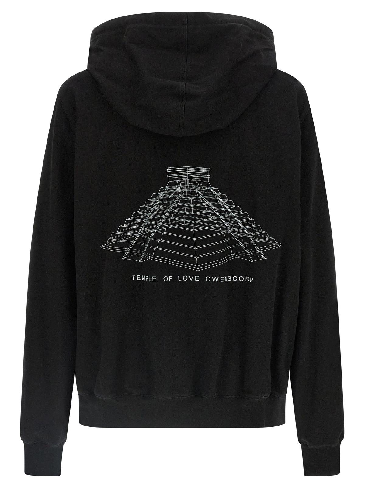Rick Owens Black Cotton Sweatshirt