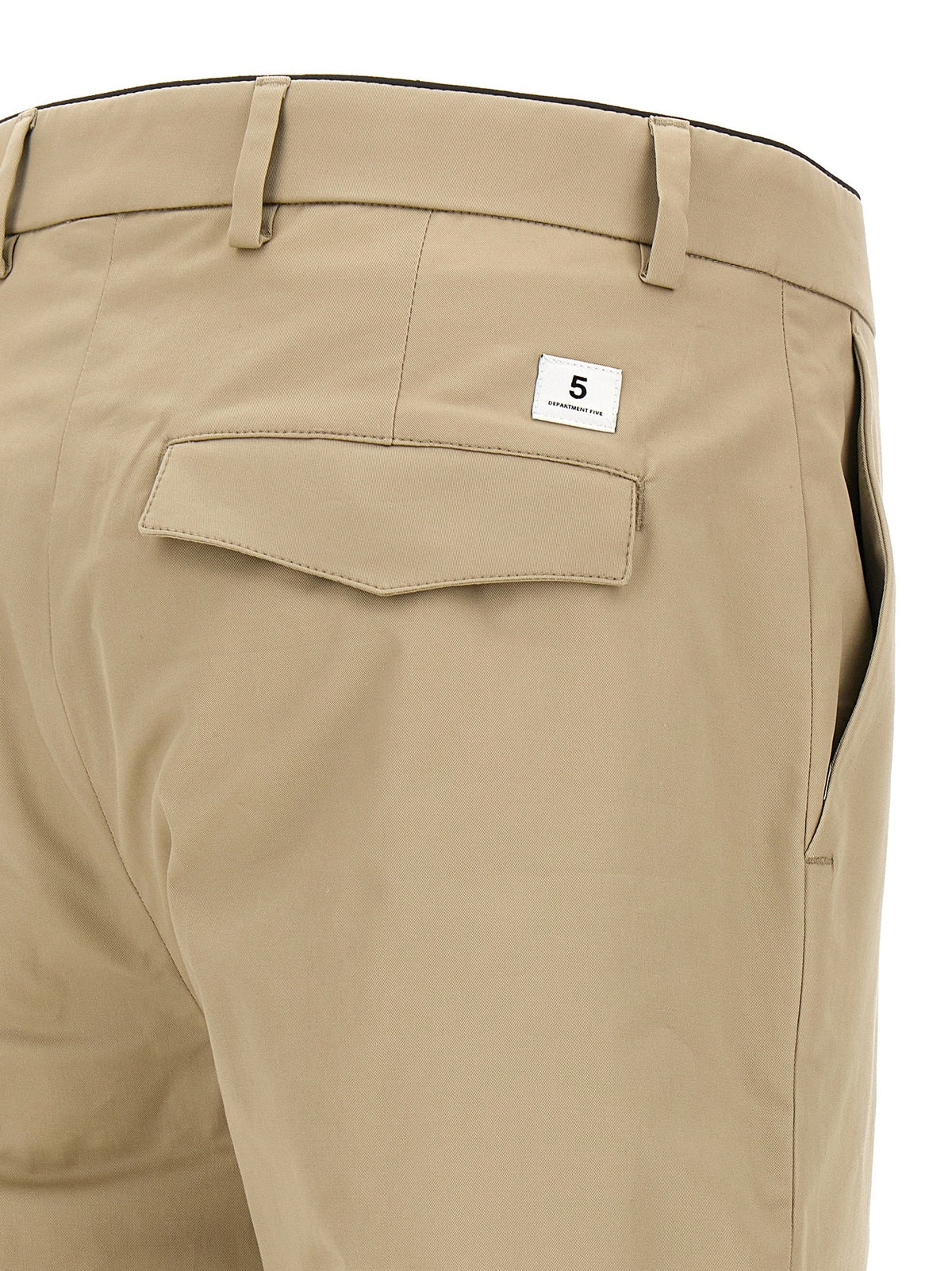Department 5 Beige Cotton Cropped Pants