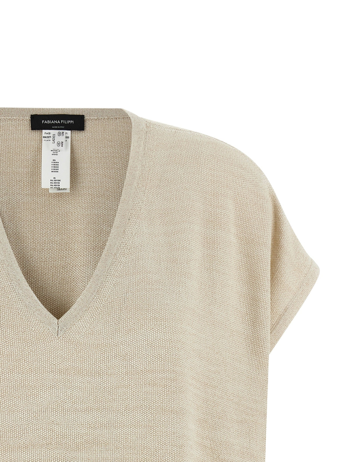 Fabiana Filippi Gold Cotton Cardigan