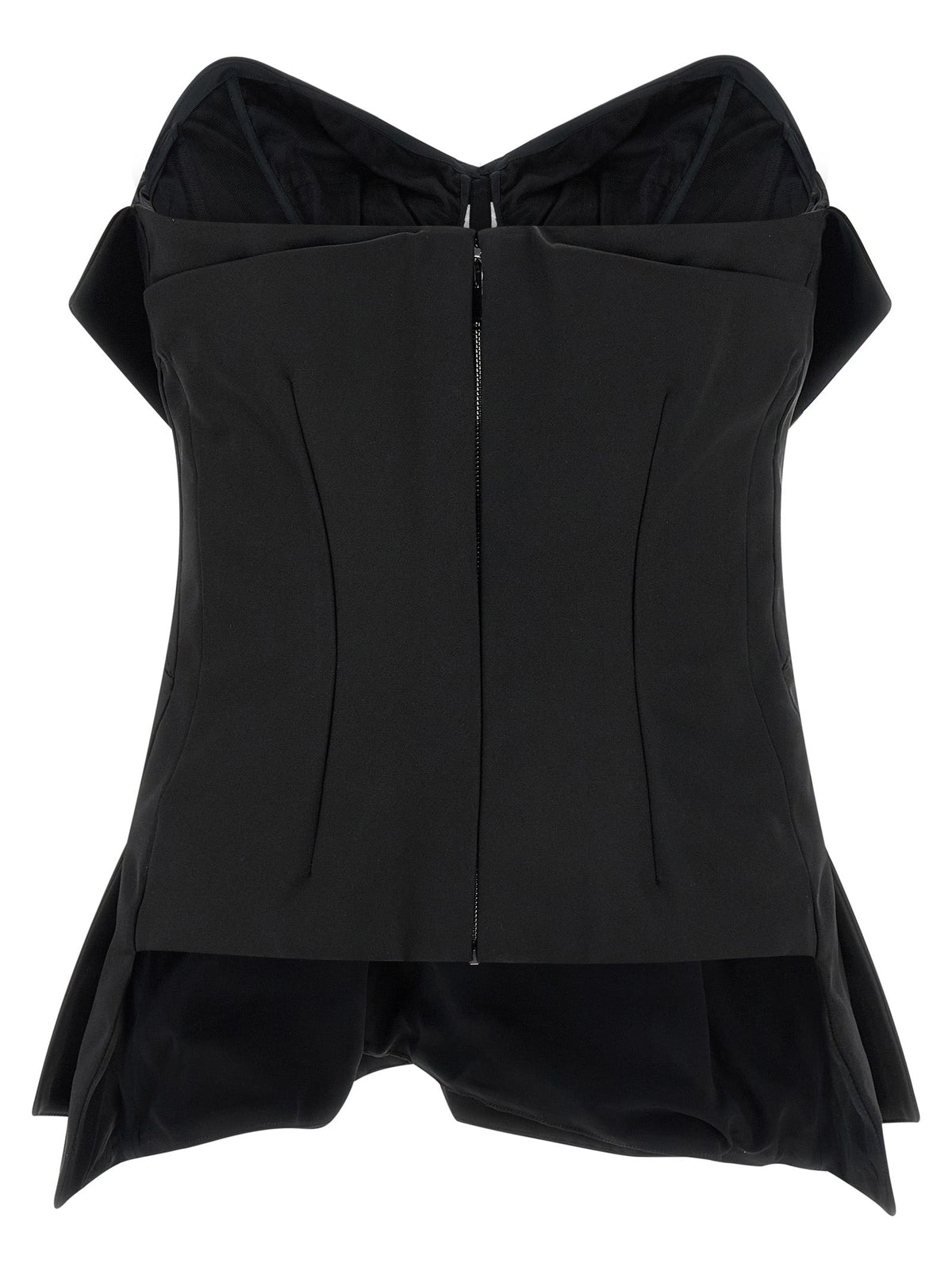 Alexander McQueen Black Polyester Tank Tops