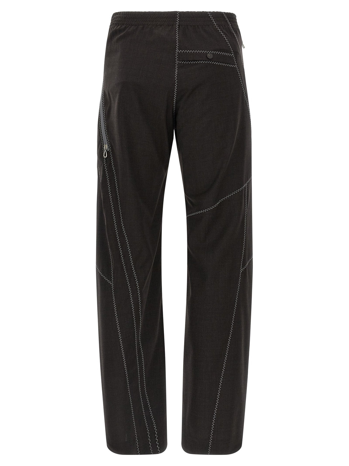 Kiko Kostadinov Brown Virgin Wool Casual Pants