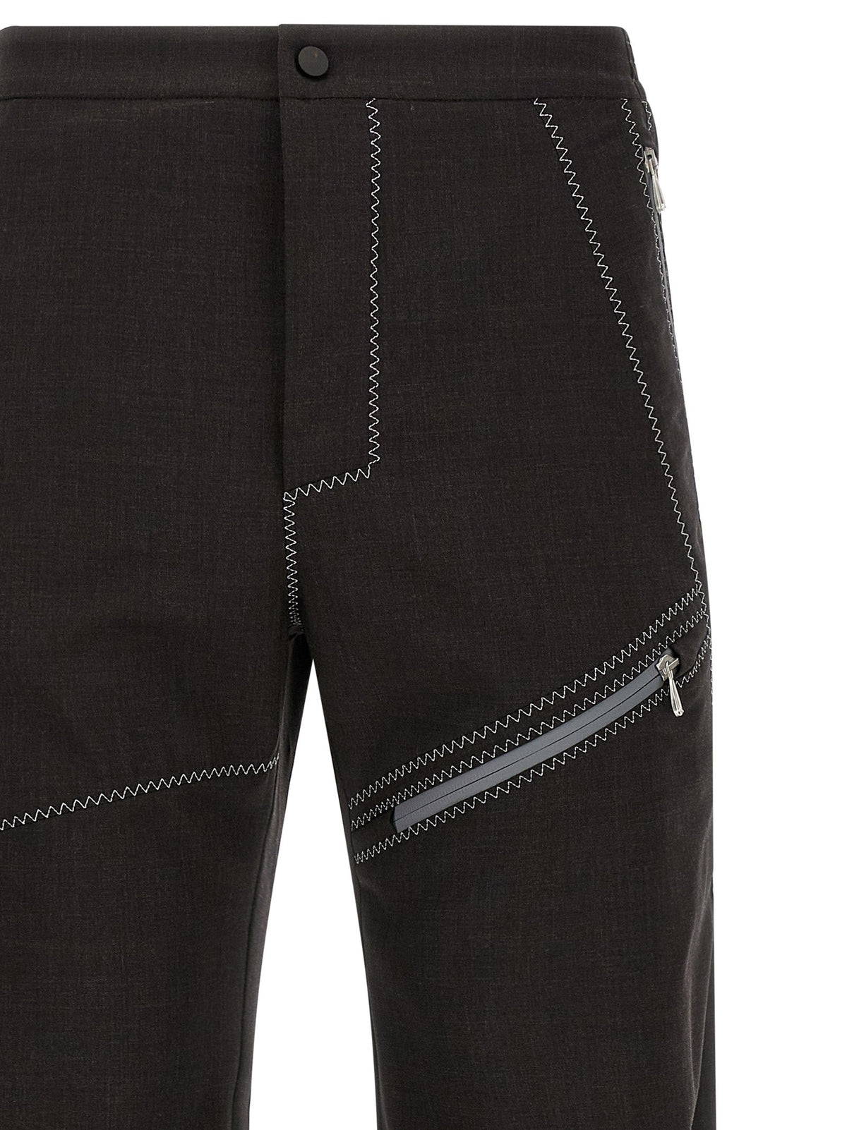 Kiko Kostadinov Brown Virgin Wool Casual Pants