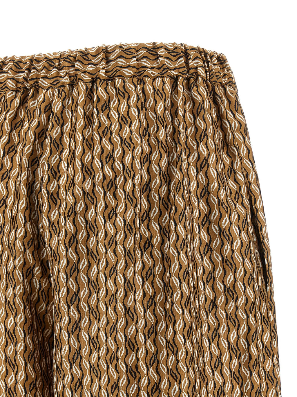 Max Mara Brown Silk Casual Pants