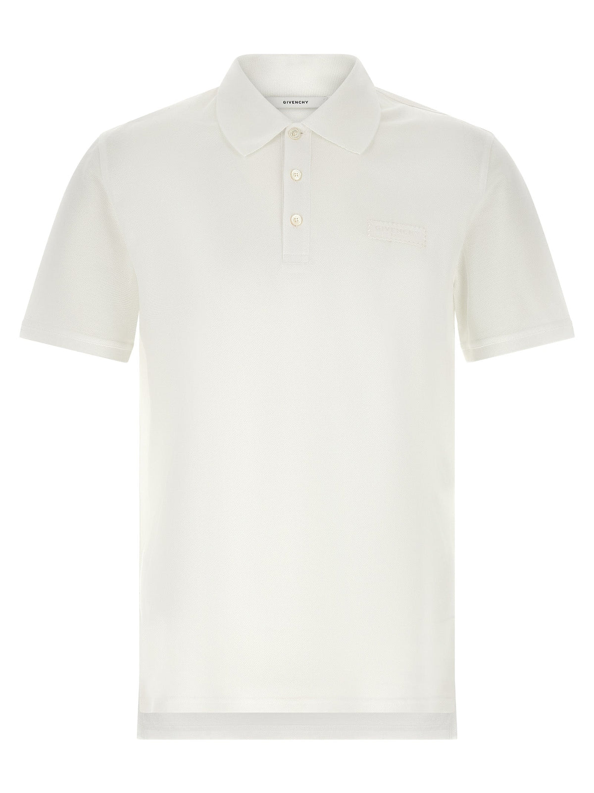Givenchy White Cotton Polo Shirt