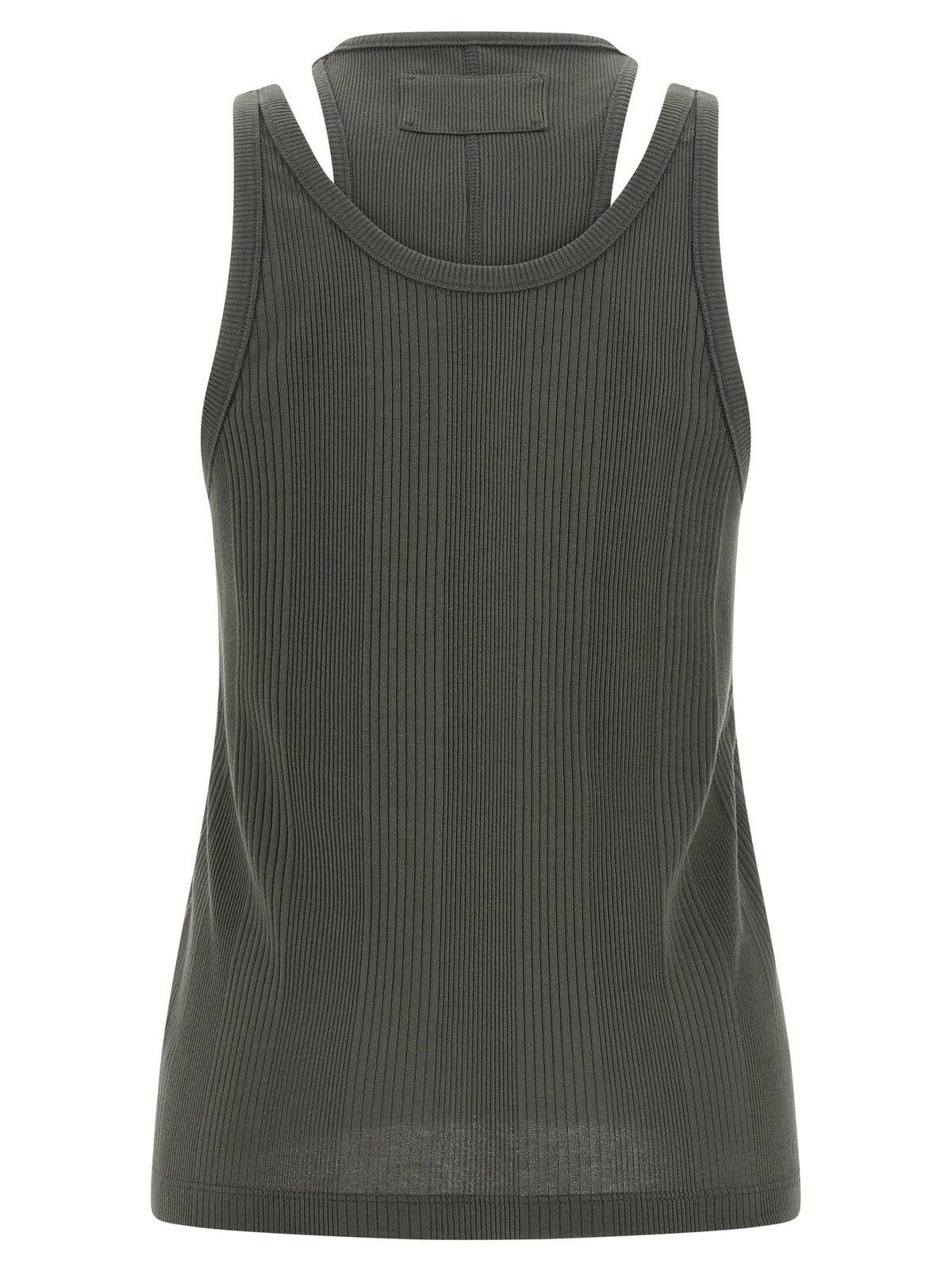 Armarium Gray Cotton Sleeveles T-Shirt