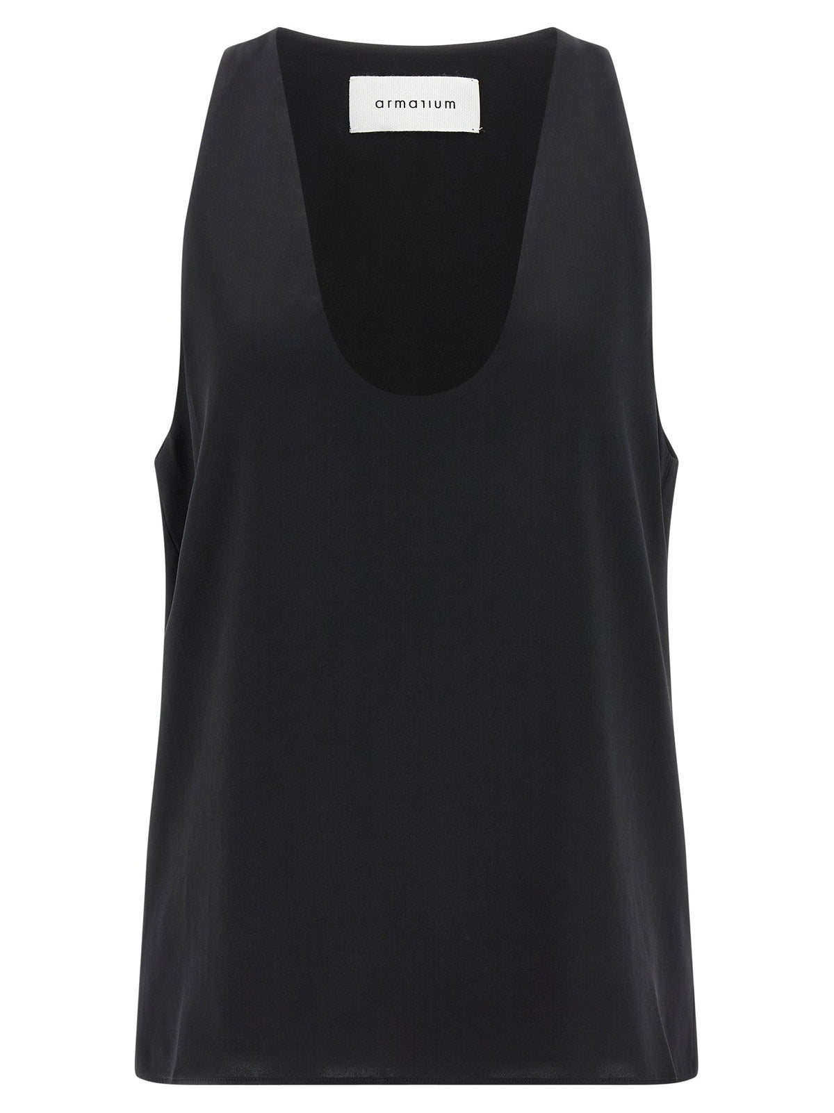 Armarium Black Silk Tank Tops