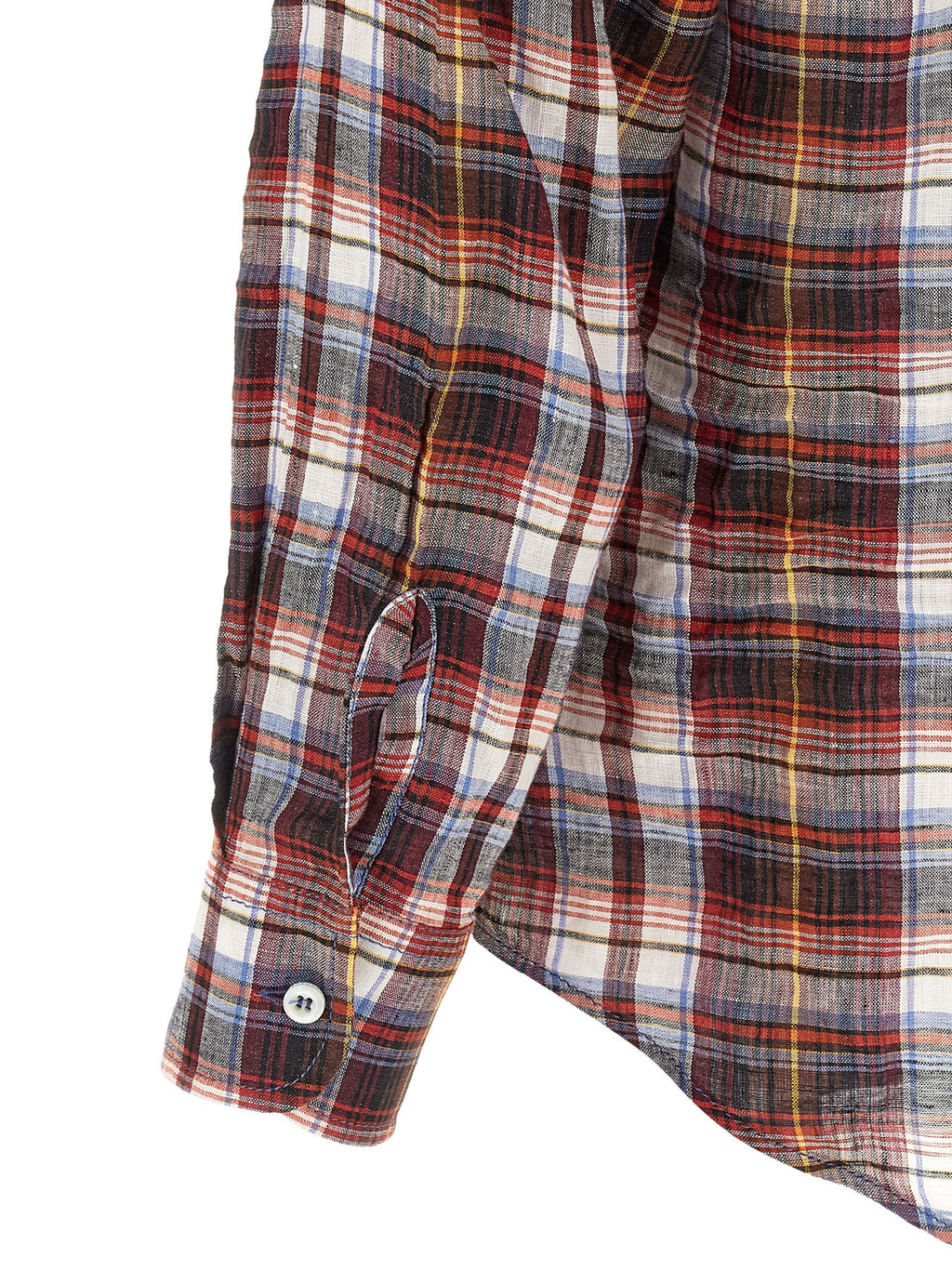 Dsquared² Red Linen Blouse