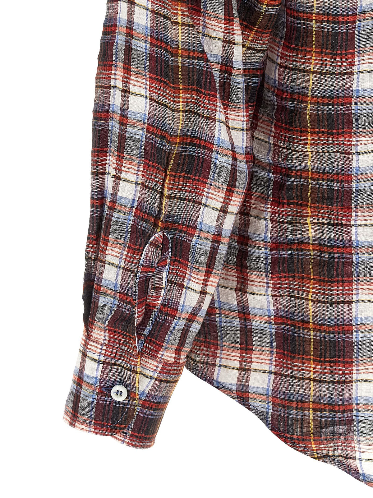 Dsquared² Red Linen Blouse