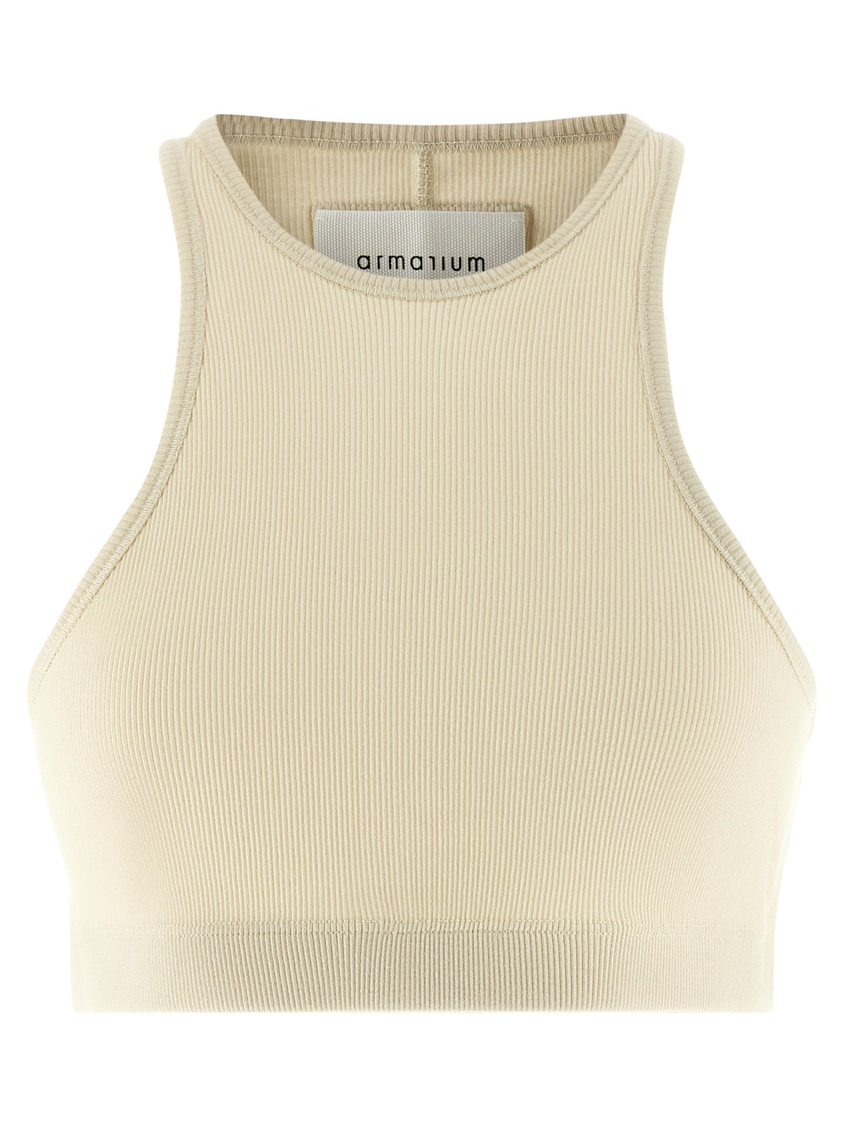 Armarium White Cotton Sleeveles T-Shirt