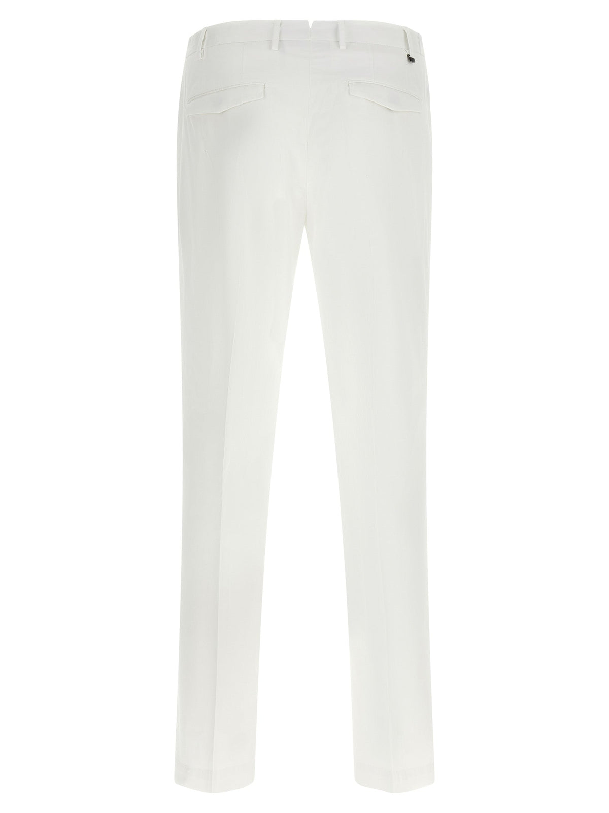 PT Torino White Cotton Dress Pants