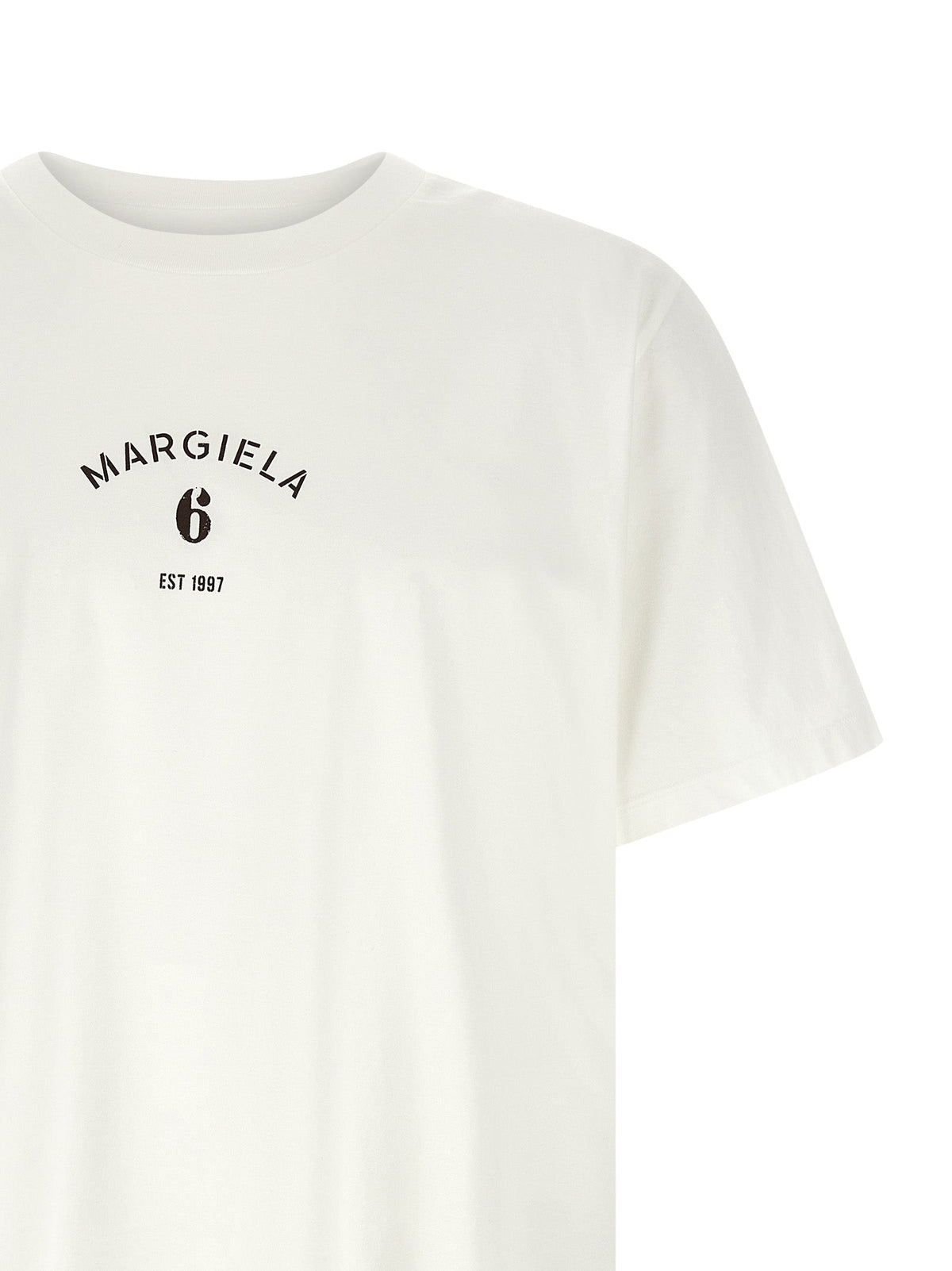MM6 Maison Margiela White Cotton T-Shirt