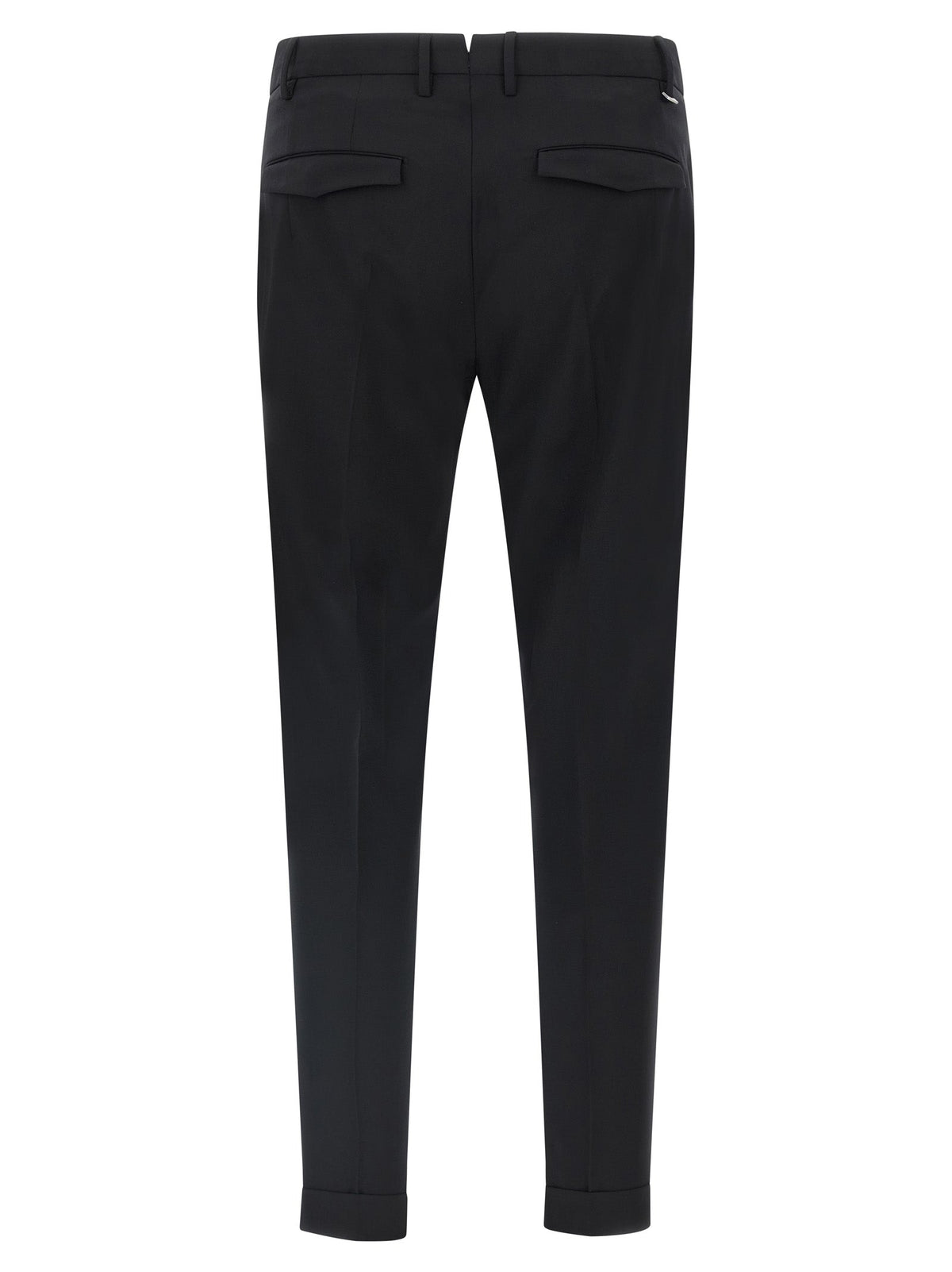 PT Torino Black Virgin Wool Dress Pants